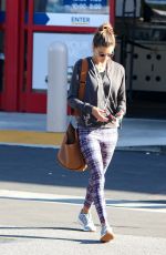 ALESSANDRA AMBROSIO in Tights Out in Los Angeles 01/16/2017