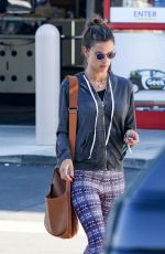 ALESSANDRA AMBROSIO in Tights Out in Los Angeles 01/16/2017