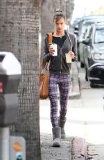 ALESSANDRA AMBROSIO in Tights Out in Los Angeles 01/16/2017