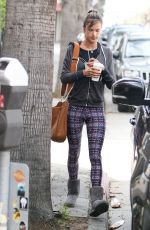 ALESSANDRA AMBROSIO in Tights Out in Los Angeles 01/16/2017