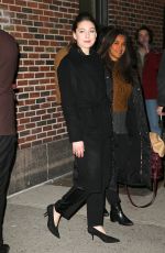 ALEXA DAVALOS Arrives at Late Show with Stephen Colbert in New York 01/05/2017