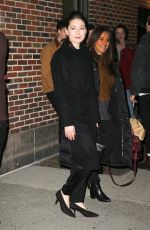 ALEXA DAVALOS Arrives at Late Show with Stephen Colbert in New York 01/05/2017