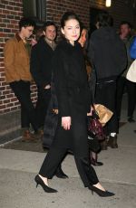 ALEXA DAVALOS Arrives at Late Show with Stephen Colbert in New York 01/05/2017