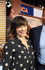 ALI LARTER and MILLA JOVOVICH at Good Morning America in New York 01/26/2017