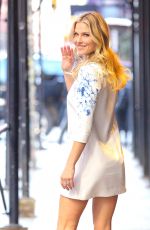 ALI LARTER in Short Dress Out in New York 01/24/2017