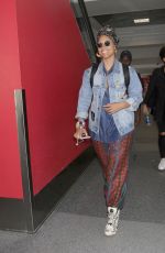 ALICIA KEYS at LAX Airport in Los Angeles 01/13/2017