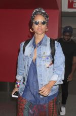ALICIA KEYS at LAX Airport in Los Angeles 01/13/2017
