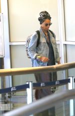 ALICIA KEYS at LAX Airport in Los Angeles 01/13/2017
