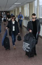 ALISON BRIE and Dave Franco Arrives in Salt Lake City 01/21/2017