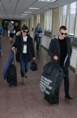 ALISON BRIE and Dave Franco Arrives in Salt Lake City 01/21/2017