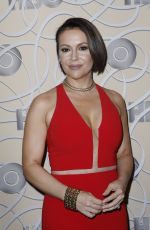 ALYSSA MILANO at HBO Golden Globes Party in Beverly Hills 01/08/2017