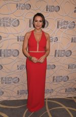 ALYSSA MILANO at HBO Golden Globes Party in Beverly Hills 01/08/2017