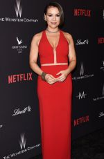 ALYSSA MILANO at Weinstein Company and Netflix Golden Globe Party in Beverly Hills 01/08/2017