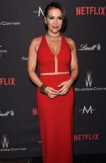 ALYSSA MILANO at Weinstein Company and Netflix Golden Globe Party in Beverly Hills 01/08/2017