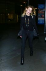 AMBER HEARD Arrives at Arclight for a Viewing of 20th Century Women in Hollywood 01/17/2017