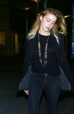 AMBER HEARD Arrives at Arclight for a Viewing of 20th Century Women in Hollywood 01/17/2017