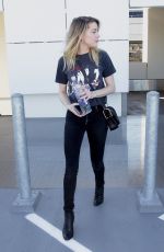 AMBER HEARD at Los Angeles International Airport 01/29/2017