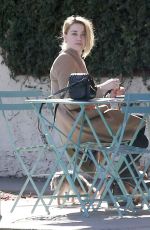 AMBER HEARD Out for Lunch in Los Feliz 01/26/2017