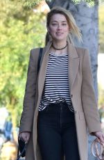 AMBER HEARD Out for Lunch in Los Feliz 01/26/2017