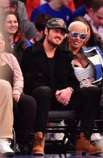 AMBER ROSE at Knicks Game in New York 01/16/2017