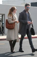 AMY ADAMS and Darren Le Gallo Out shopping in Beverly Hills 01/24/2017