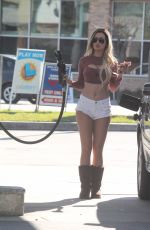 ANA BRAGA at a Gas Station in Studio City 01/30/2017