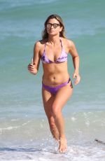 ANASTASIA ASHLEY in Bikini at a Beach in Miami 01/24/2017
