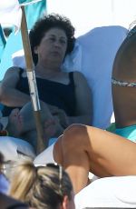 ANASTASIA SKYLINE in Bikini at a Beach in Miami 01/24/2017