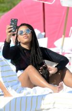 ANGELA SIMMONS at a Beach in Miami 01/12/2017