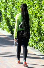 ANGELA SIMMONS Out and About in Miami 01/13/2017