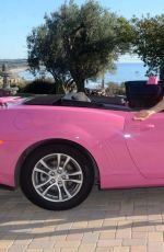 ANGELIQUE FRENCHY MORGAN Shows Her Pink v6 Camaro in Malibu 01/03/2017
