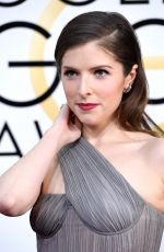 ANNA KENDRICK at 74th Annual Golden Globe Awards in Beverly Hills 01/08/2017