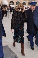 ANNA WINTOUR Arrives at Schiapparelli Fashion Show in Paris 01/23/2017