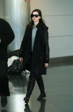 ANNE HATHAWAY at JFK Airport in New York 01/06/2017