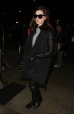 ANNE HATHAWAY at Los Angeles International Airport 01/06/2017