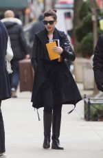 ANNE HATHAWAY Out and About in New York 01/27/2017