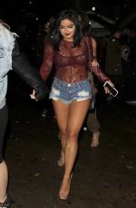 ARIEL WINTER in Cut-off Leaves Peppermint Club in West Hollywood 01/10/2017