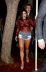 ARIEL WINTER in Cut-off Leaves Peppermint Club in West Hollywood 01/10/2017