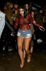 ARIEL WINTER in Cut-off Leaves Peppermint Club in West Hollywood 01/10/2017