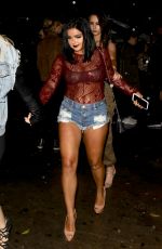 ARIEL WINTER in Cut-off Leaves Peppermint Club in West Hollywood 01/10/2017