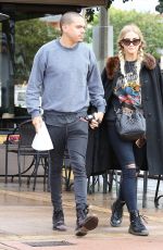 ASHLEE SIMPSON and Evan Ross Out in Sherman Oaks 01/12/2017