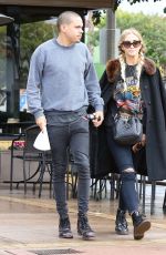 ASHLEE SIMPSON and Evan Ross Out in Sherman Oaks 01/12/2017