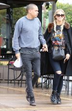 ASHLEE SIMPSON and Evan Ross Out in Sherman Oaks 01/12/2017