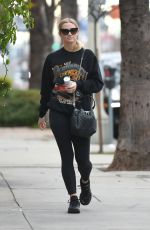ASHLEE SIMPSON Heading to a Gym in Los Angeles 01/04/2017