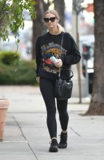 ASHLEE SIMPSON Heading to a Gym in Los Angeles 01/04/2017