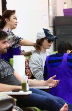 ASHLEY GREENE at a Nail Salon in Los Angeles 01/17/2017