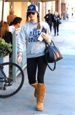 ASHLEY GREENE at a Nail Salon in Los Angeles 01/17/2017