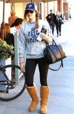 ASHLEY GREENE at a Nail Salon in Los Angeles 01/17/2017