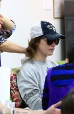 ASHLEY GREENE at a Nail Salon in Los Angeles 01/17/2017