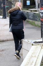 ASHLEY JAMES Arrives at Hoxton Radio in London 01/04/2017